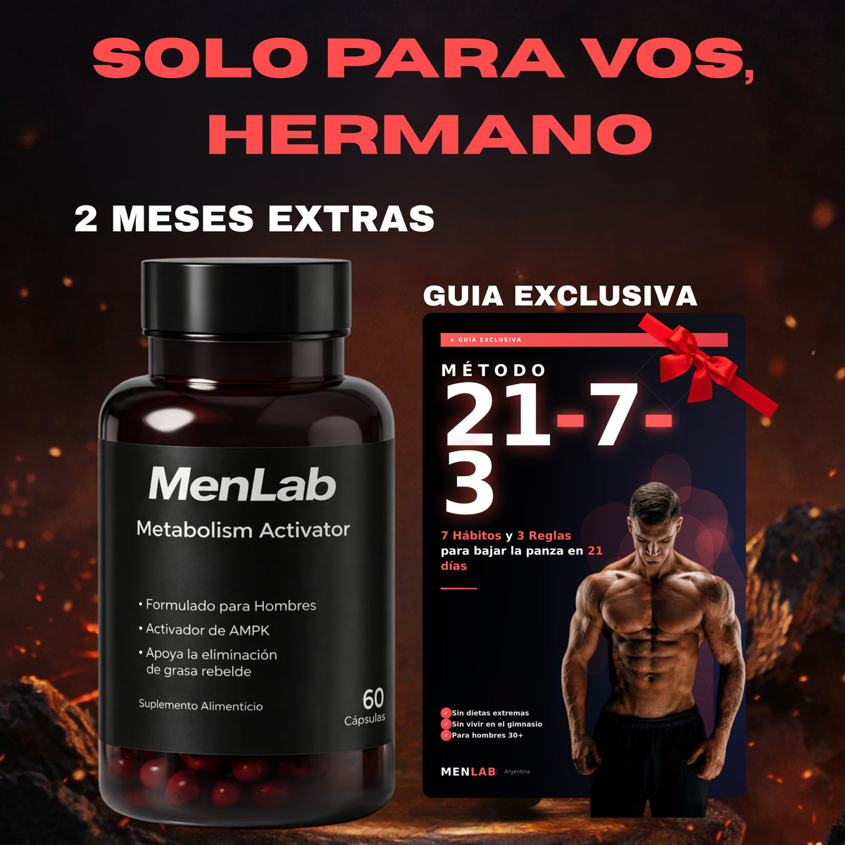 60 Días de Menlab + Guia Exclusiva Método 21-7-3 Para Potenciar Resultados